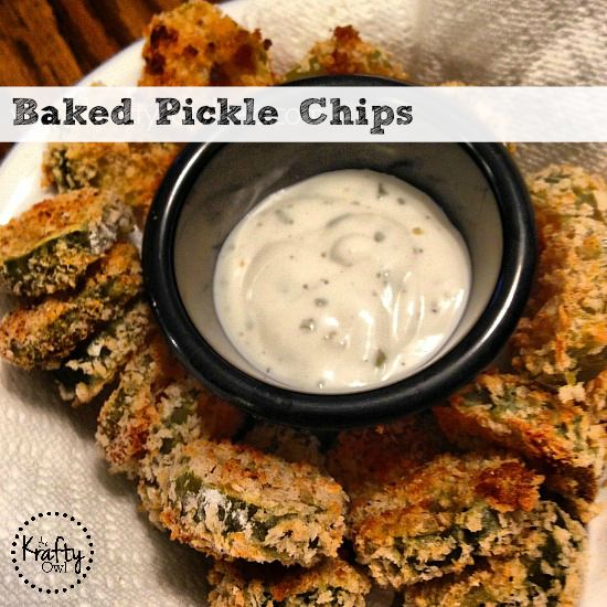 Baked Pickle Chips