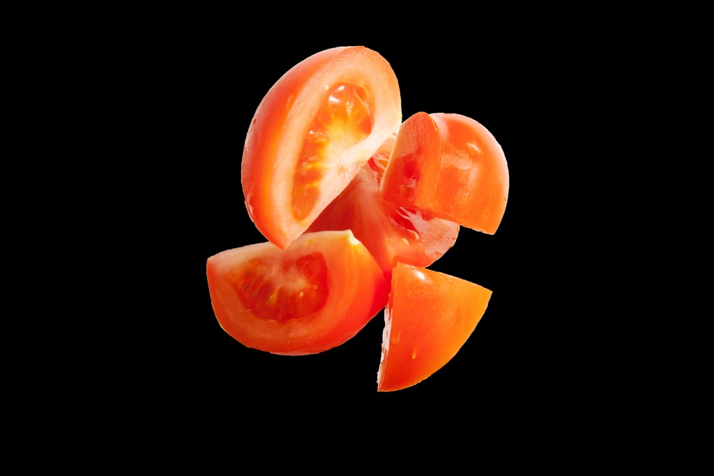 floating tomatoes