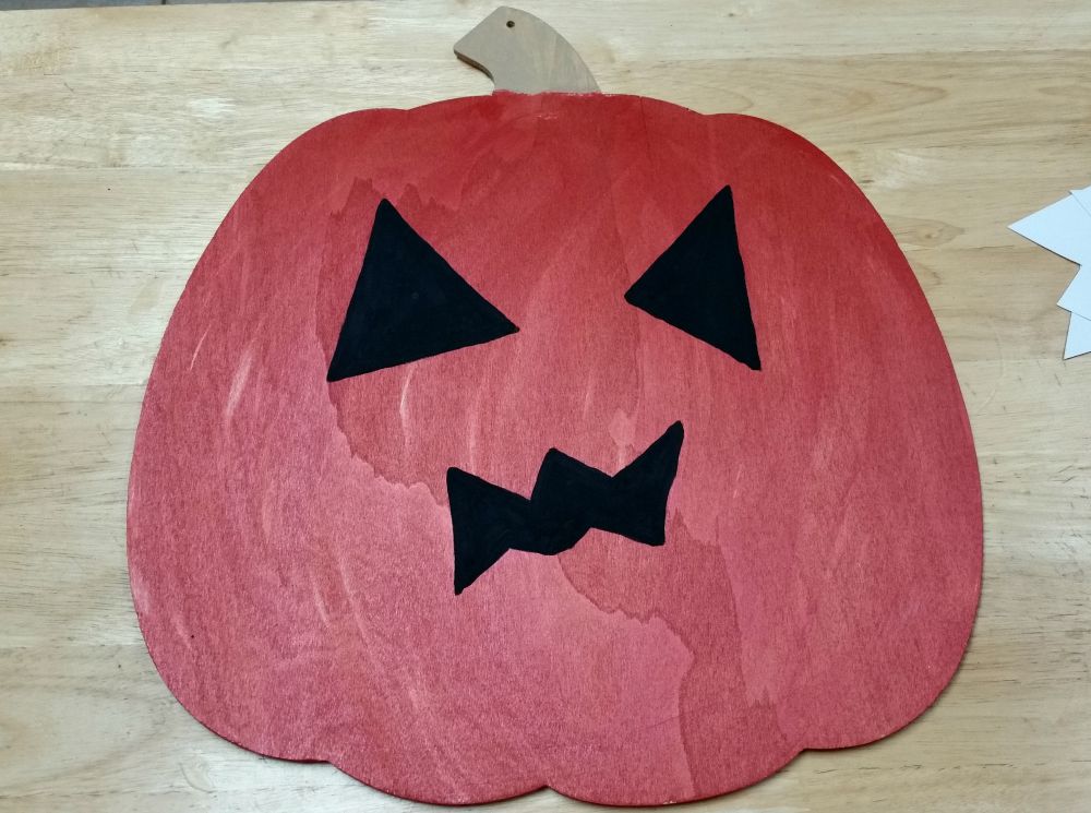 painted pumpkin face