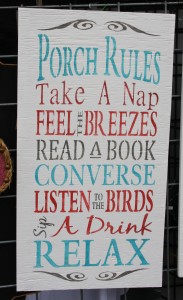 white porch rules